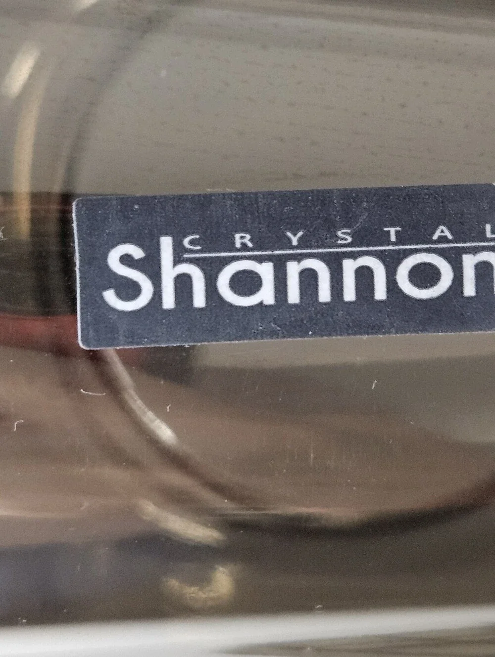 Shannon Of Ireland Long Cylindrical Glass 5 Votive Holder With Metalic Finish
